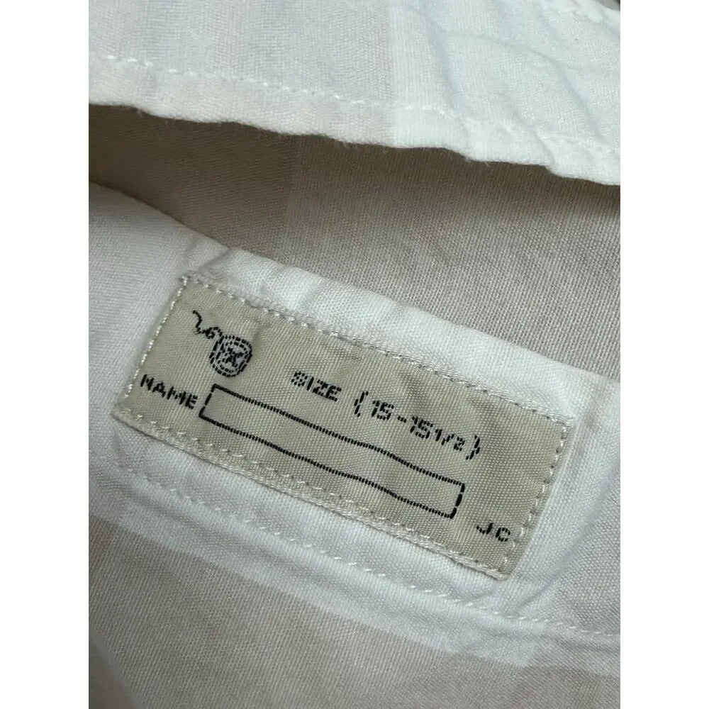 J. Crew Men's Button Up Shirt Sz‎ M (15-15 1/2) Long Sleeves Tan Ivory Plaid
